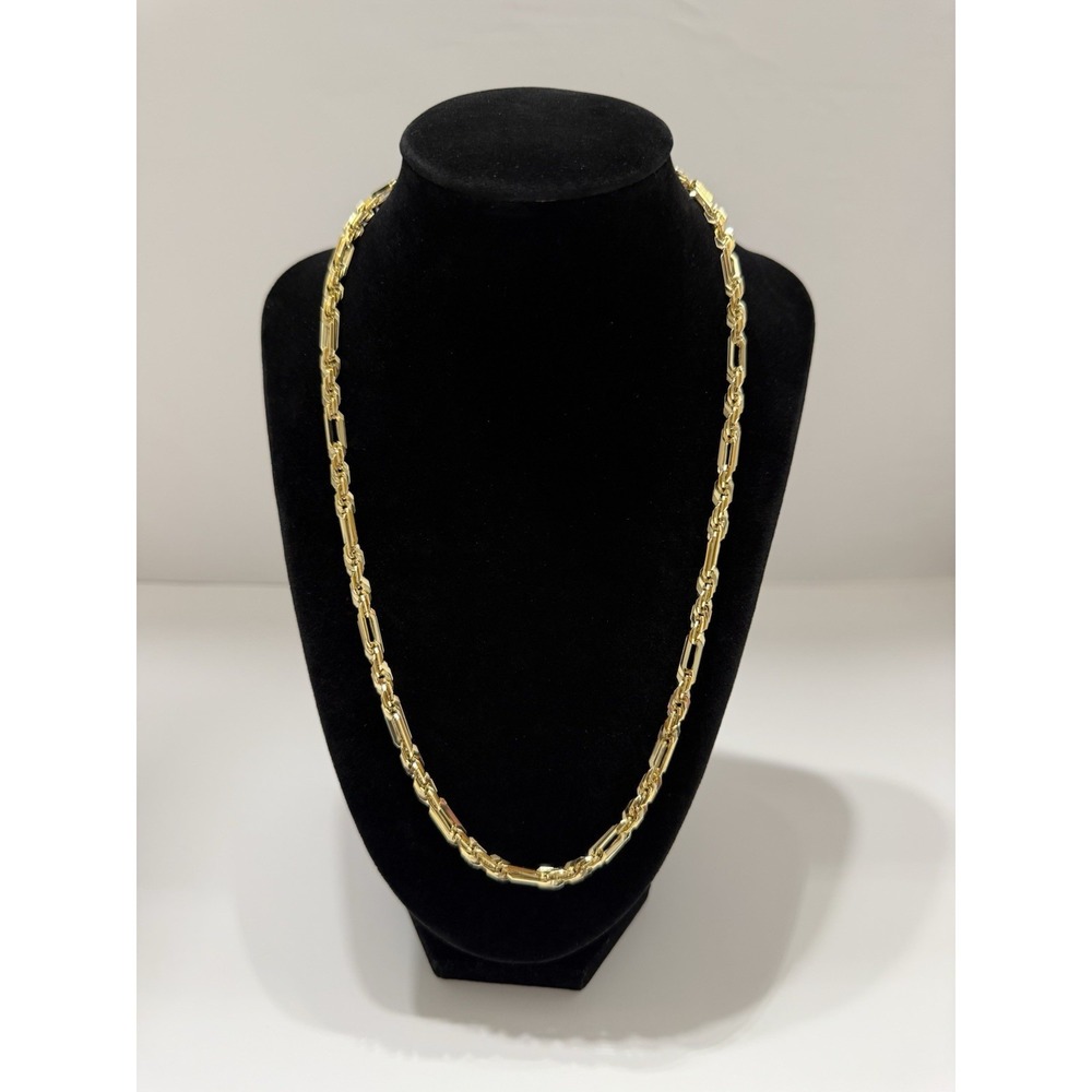 milano chain necklace 18k gold filled 20 inch 5mm lobster clasp